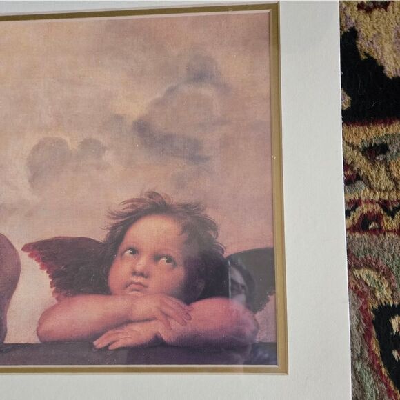 Cherub Angel Art Print Raphael Sistine Madonna NWT 16 X 20 - Picture 5 of 6